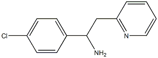 1-(4-chlorophenyl)-2-(pyridin-2-yl)ethan-1-amine Struktur