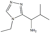 1-(4-ethyl-4H-1,2,4-triazol-3-yl)-2-methylpropan-1-amine Struktur