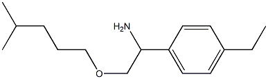 1-(4-ethylphenyl)-2-[(4-methylpentyl)oxy]ethan-1-amine Struktur