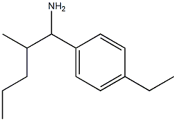 1-(4-ethylphenyl)-2-methylpentan-1-amine Struktur