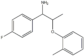 1-(4-fluorophenyl)-2-(2-methylphenoxy)propan-1-amine Struktur