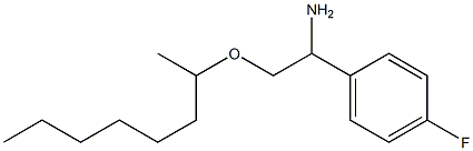 1-(4-fluorophenyl)-2-(octan-2-yloxy)ethan-1-amine Struktur