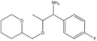 1-(4-fluorophenyl)-2-(oxan-2-ylmethoxy)propan-1-amine Struktur