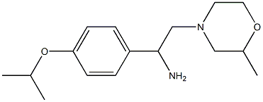 1-(4-isopropoxyphenyl)-2-(2-methylmorpholin-4-yl)ethanamine Struktur