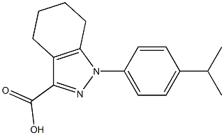 1-(4-isopropylphenyl)-4,5,6,7-tetrahydro-1H-indazole-3-carboxylic acid Struktur