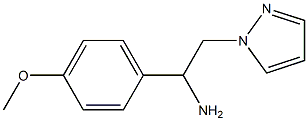 1-(4-methoxyphenyl)-2-(1H-pyrazol-1-yl)ethanamine Struktur