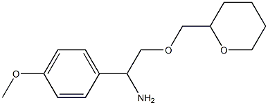 1-(4-methoxyphenyl)-2-(oxan-2-ylmethoxy)ethan-1-amine Struktur