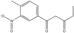 1-(4-methyl-3-nitrophenyl)pentane-1,3-dione Struktur