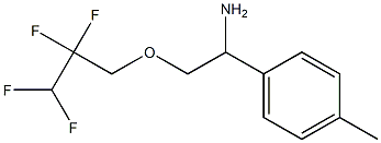 1-(4-methylphenyl)-2-(2,2,3,3-tetrafluoropropoxy)ethan-1-amine Struktur