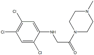 1-(4-methylpiperazin-1-yl)-2-[(2,4,5-trichlorophenyl)amino]ethan-1-one Struktur