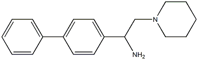 1-(4-phenylphenyl)-2-(piperidin-1-yl)ethan-1-amine Struktur