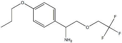 1-(4-propoxyphenyl)-2-(2,2,2-trifluoroethoxy)ethanamine Struktur