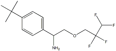 1-(4-tert-butylphenyl)-2-(2,2,3,3-tetrafluoropropoxy)ethan-1-amine Struktur