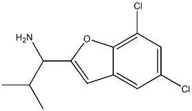 1-(5,7-dichloro-1-benzofuran-2-yl)-2-methylpropan-1-amine Struktur