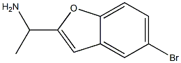 1-(5-bromo-1-benzofuran-2-yl)ethanamine Struktur