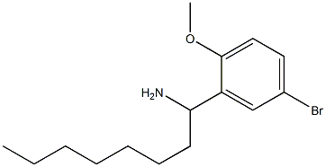 1-(5-bromo-2-methoxyphenyl)octan-1-amine Struktur