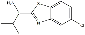 1-(5-chloro-1,3-benzothiazol-2-yl)-2-methylpropan-1-amine Struktur