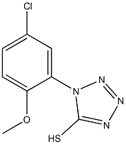 1-(5-chloro-2-methoxyphenyl)-1H-1,2,3,4-tetrazole-5-thiol Struktur