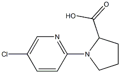 1-(5-chloropyridin-2-yl)pyrrolidine-2-carboxylic acid Struktur