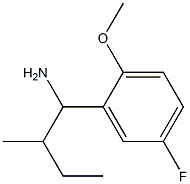 1-(5-fluoro-2-methoxyphenyl)-2-methylbutan-1-amine Struktur