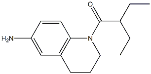 1-(6-amino-1,2,3,4-tetrahydroquinolin-1-yl)-2-ethylbutan-1-one Struktur