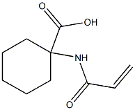 1-(acryloylamino)cyclohexanecarboxylic acid Struktur