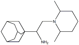 1-(adamantan-1-yl)-2-(2,6-dimethylpiperidin-1-yl)ethan-1-amine Struktur