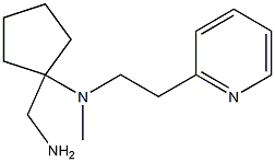 1-(aminomethyl)-N-methyl-N-[2-(pyridin-2-yl)ethyl]cyclopentan-1-amine Struktur