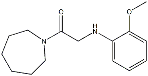 1-(azepan-1-yl)-2-[(2-methoxyphenyl)amino]ethan-1-one Struktur