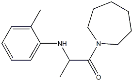 1-(azepan-1-yl)-2-[(2-methylphenyl)amino]propan-1-one Struktur