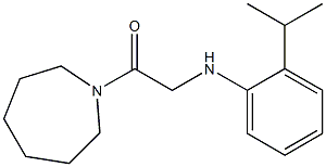 1-(azepan-1-yl)-2-{[2-(propan-2-yl)phenyl]amino}ethan-1-one Struktur