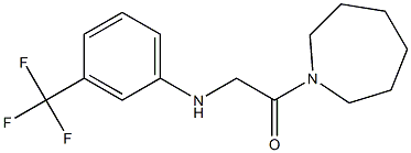 1-(azepan-1-yl)-2-{[3-(trifluoromethyl)phenyl]amino}ethan-1-one Struktur