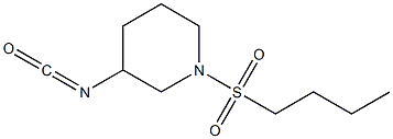 1-(butylsulfonyl)-3-isocyanatopiperidine Struktur