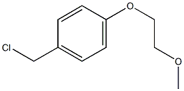 1-(chloromethyl)-4-(2-methoxyethoxy)benzene Struktur