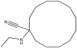 1-(ethylamino)cyclododecane-1-carbonitrile Struktur