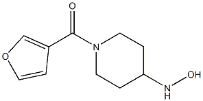 1-(furan-3-ylcarbonyl)piperidine-4-hydroxylamine Struktur