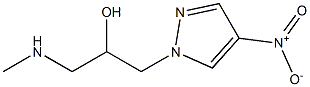 1-(methylamino)-3-(4-nitro-1H-pyrazol-1-yl)propan-2-ol Struktur