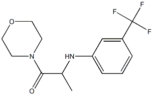 1-(morpholin-4-yl)-2-{[3-(trifluoromethyl)phenyl]amino}propan-1-one Struktur