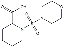 1-(morpholine-4-sulfonyl)piperidine-2-carboxylic acid Struktur