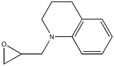 1-(oxiran-2-ylmethyl)-1,2,3,4-tetrahydroquinoline Struktur