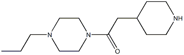 1-(piperidin-4-ylacetyl)-4-propylpiperazine Struktur