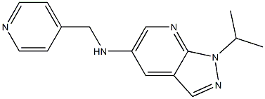 1-(propan-2-yl)-N-(pyridin-4-ylmethyl)-1H-pyrazolo[3,4-b]pyridin-5-amine Struktur