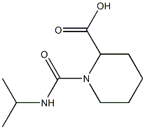 1-(propan-2-ylcarbamoyl)piperidine-2-carboxylic acid Struktur