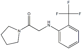 1-(pyrrolidin-1-yl)-2-{[2-(trifluoromethyl)phenyl]amino}ethan-1-one Struktur