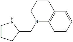 1-(pyrrolidin-2-ylmethyl)-1,2,3,4-tetrahydroquinoline Struktur