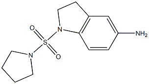 1-(pyrrolidine-1-sulfonyl)-2,3-dihydro-1H-indol-5-amine Struktur