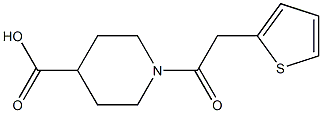 1-(thien-2-ylacetyl)piperidine-4-carboxylic acid Struktur