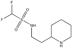 1,1-difluoro-N-[2-(piperidin-2-yl)ethyl]methanesulfonamide Struktur