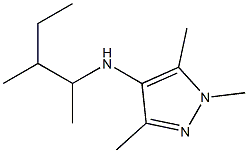 1,3,5-trimethyl-N-(3-methylpentan-2-yl)-1H-pyrazol-4-amine Struktur