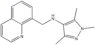 1,3,5-trimethyl-N-(quinolin-8-ylmethyl)-1H-pyrazol-4-amine Struktur